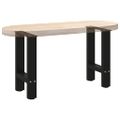 vidaXL Nohy konferenčného stolíka, čierne, 2 ks, 28 x (42-43) cm, oceľové