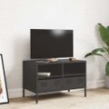 vidaXL TV skrinka čierna 68x39x43,5 cm oceľ valcovaná za studena