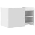 vidaXL Konferenčný stolík biely 80x50x50 cm kompozitné drevo