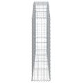 vidaXL Oblúkový gabionový kôš 200x30x100/120 cm pozinkované železo