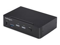 Startech - Prepínač KVM / audio / USB - 2 x KVM / zvuk / USB - 1 miestny používateľ - desktop - kompatibilný s TAA