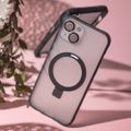 Magnetické puzdro s krúžkom pre iPhone 15 Plus 6,7" čierne