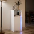 vidaXL Komoda s LED biela 42,5x34x100 cm kompozitné drevo
