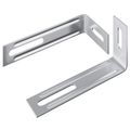 vidaXL Protišmykový držiak 2 Strieborná 74,5 x 15 x 32 mm Železo
