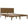 vidaXL Posteľný rám medovo-hnedý borovicový masív 200x200 cm