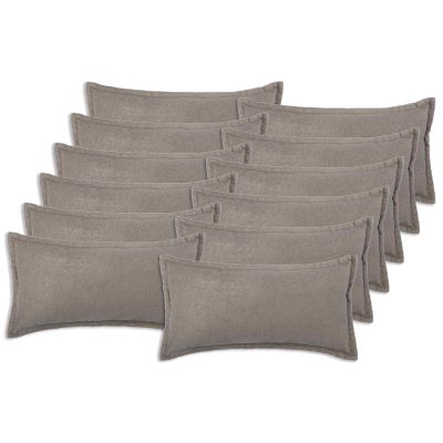 vidaXL Poťah na podložku 12 pcs HOUTEN Svetlosivá 40 x 80 cm Bouclé