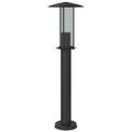 vidaXL Vonkajšie stojace lampy 3 ks čierne 60 cm nehrdzavejúca oceľ