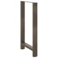 vidaXL Nohy barového stola, prírodná oceľ, 2 ks, 60 x (100-101) cm, oceľ