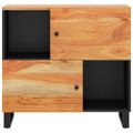 vidaXL Komoda s 2 dvierkami 80x33x75 cm masívna akácia