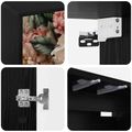 vidaXL Nástenný TV kabinet BORNE 102 x 33 x 40 cm Čierny dub