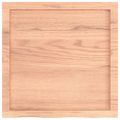 vidaXL Nástenná polica bledohnedá 60x60x(2-6) cm ošetrený masívny dub