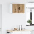 vidaXL Nástenná skrinka LUCCA 2 ks Dub artisan Kompozitné drevo