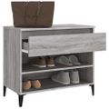 vidaXL Botník sivý dub sonoma 70x36x60 cm spracované drevo