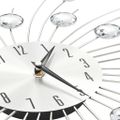 vidaXL Nástenné hodiny s pohonom Quartz moderný dizajn 50 cm