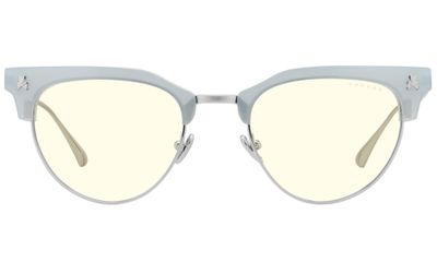 GUNNAR kancelárske/herné okuliare CALIFORNIA DREAMIN' BEACH BLUE * číre sklá * BLF 35 * GUNNAR focus Okuliare, herné, strieborné obrúčky, číre sklá