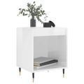 vidaXL Nočné stolíky 2 ks lesklé biele 40x35x50 cm kompozitné drevo