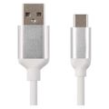 Kábel USB-C 2.0 - USB-A 2.0 biely 1,00 m EMOS SM7025W