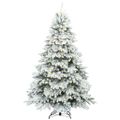vidaXL Umelý vianočný stromček s 300 LED-i Biela 240 cm PE a PVC