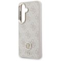 Puzdro Guess 4G Big Rhinestone Triangle Strap MagSafe pre Samsung Galaxy S26 ružová