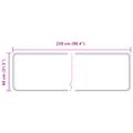 vidaXL Behúň MARSA Sivá 80 x 250 cm Polyester a PVC