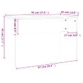 vidaXL Taburetka lesklá biela 70x35x45 cm spracované drevo