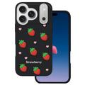 Jahodové puzdro pre iPhone 17 Pro Max 6,9" / 18 Pro Max 6,9" čierne