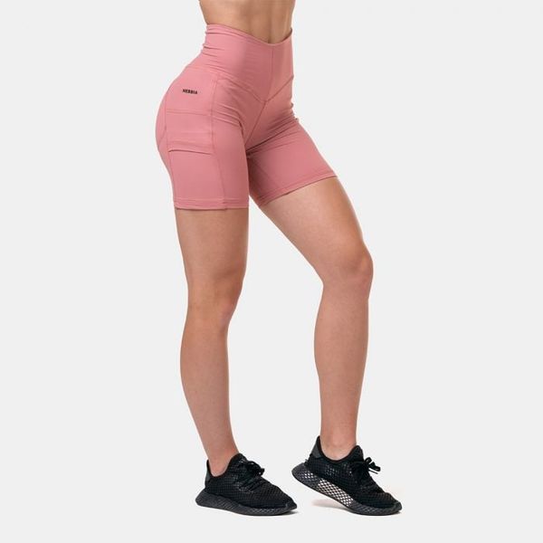 Dámske šortky Biker Fit & Smart Old Rose - NEBBIA