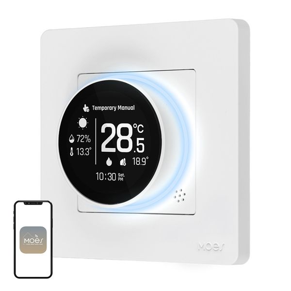 Termostat MOES ZHT-SR-GA s technológiou ZigBee pre vodné vykurovanie