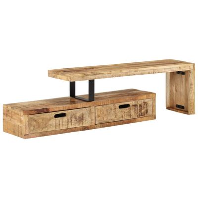 vidaXL TV stolík (118-200) x 30 x 40 cm masívne drevo mango