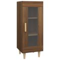 vidaXL Komoda hnedý dub 34,5x34x90 cm spracované drevo
