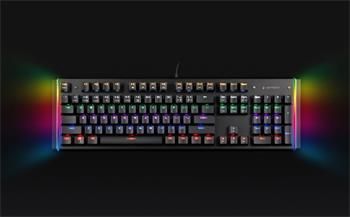 GEMBIRD Herná klávesnica KB-UMW-01, optické spínače, RGB, US layout
