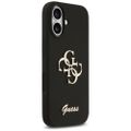 Obal Guess Silicone Big 4G Script pre iPhone 17 čierny