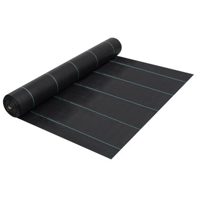 vidaXL Tkanina proti burine PP 2x10 m čierna