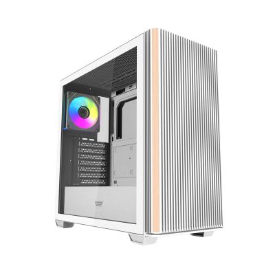 Počítačová skriňa Darkflash DS900WS (biela) + 4 ventilátory ARGB