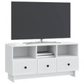 vidaXL TV skrinka Biela 102 x 34,5 x 50 cm Kompozitné drevo