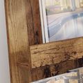 vidaXL Regál na časopisy Staré drevo 43 x 11 x 102 cm Kompozitné drevo