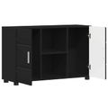 vidaXL Servírovacia skriňa FLORIN 88,5 x 30,5 x 55,5 cm Čierna
