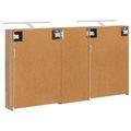vidaXL Set kabinetov do kúpeľne 3 ks 130 x 14,5 x 70 cm