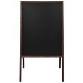 vidaXL Obojstranná voľne stojaca tabuľa z cédrového dreva 60x80 cm