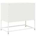 TV skrinka vidaXL Biela 68x39x60,5 cm Oceľ valcovaná za studena