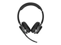 Náhlavná súprava - náhlavná - nastaviteľná - Bluetooth - bezdrôtový, káblové - 3.5 mm jack - izolácia zvuku - čierna