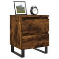 vidaXL Nočný stolík dymový dub 40x35x50 cm kompozitné drevo