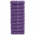 vidaXL Prémiové uteráky pre hostí SOLUND 10 ks fialové 30x50 cm 600 g/m²