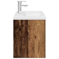 VidaXL drezová skrinka so vstavaným umývadlom a batériou Old Wood