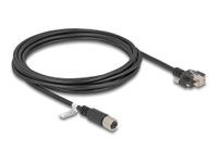 M12 kábel X-kódovaný 8-pinový samica na RJ45 p