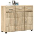 vidaXL Servírovacia skriňa FLORIN 88,5 x 30,5 x 73 cm Sonoma dub