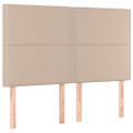 vidaXL Boxspring posteľ s matracom kapučínová 140x200 cm umelá koža