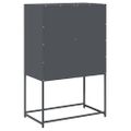 vidaXL Highboard Antracit 68x39x107 cm Oceľ