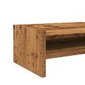 vidaXL Stojan na monitor staré drevo 42x24x16 cm kompozitné drevo