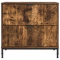 vidaXL Nočný stolík Tmavý dub 63.5 x 36 x 61 cm Kompozitné drevo